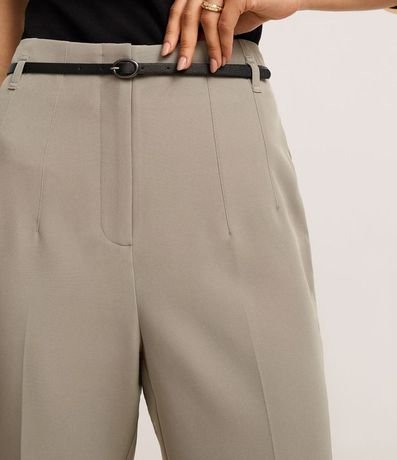 Pantalón Zanahoria Sastrería con Cinturón Hebilla 4