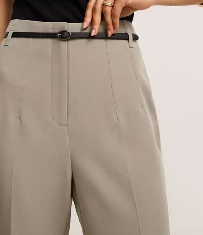 Pantalón Zanahoria Sastrería con Cinturón Hebilla 5