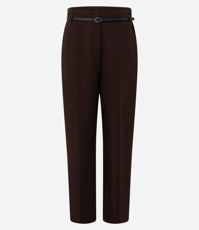 Pantalón Zanahoria Sastrería con Cinturón Hebilla 5