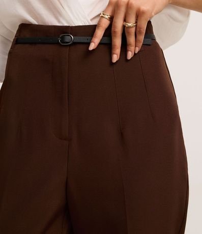 Pantalón Zanahoria Sastrería con Cinturón Hebilla 4