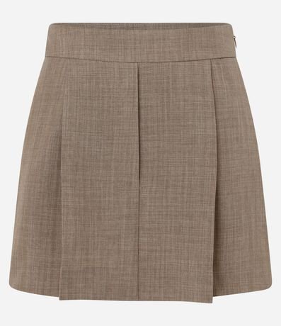 Short Pollera Sastrería con Pliegues Delanteros 8