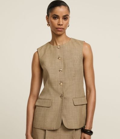 Short Pollera Sastrería con Pliegues Delanteros