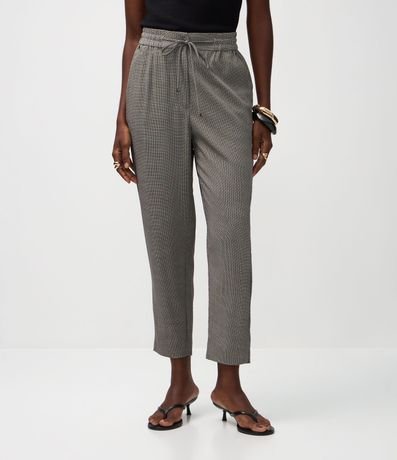 Pantalón en Crepé con Estampado Geométrico 3