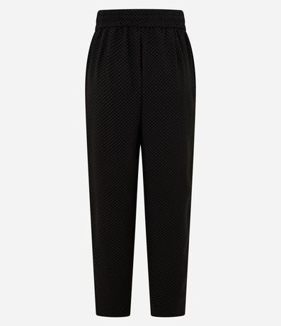 Pantalón Fluida Cintura Alta en Crepé con Estampa Lineas Curvas 6