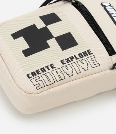 Bolsillo Infantil Shouder Bag con Estampa Minecraft - Talle único 4