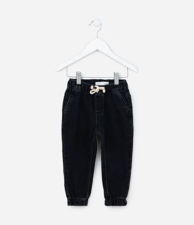 Pantalón Jogger Infantil en Jeans con Cintura Elástica - Talle 1 a 5 años