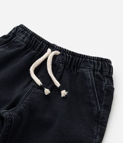 Pantalón Jogger Infantil en Jeans con Cintura Elástica - Talle 1 a 5 años 5