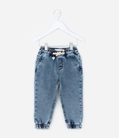 Pantalón Jogger Infantil en Jeans con Cintura Elástica - Talle 1 a 5 años 1