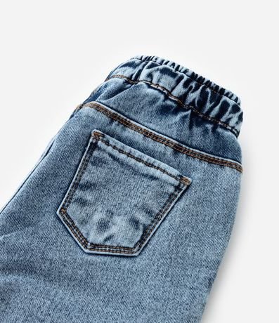 Pantalón Jogger Infantil en Jeans con Cintura Elástica - Talle 1 a 5 años 4