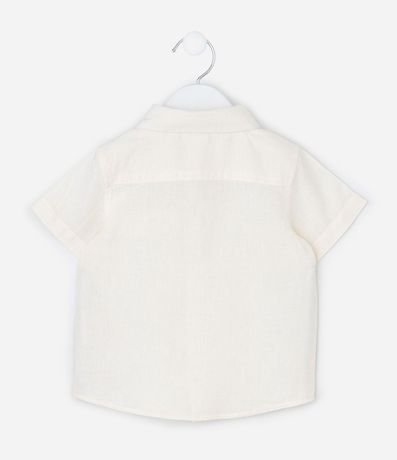 Camisa Infantil en Lino con Cuello Polo – Talle 0 a 18 Meses 2