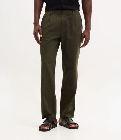 Pantalón Comfort en Lino con Pliegues 2
