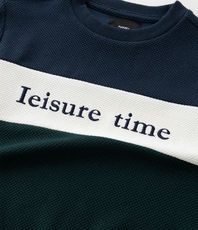 Buzo Infantil en Algodón Texturizado con Lettering - Talle 5 a 14 años 7