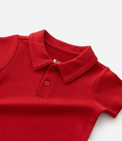 Body Corto Infantil con Cuello Polo y Estampa Rayada - Talle 0 a 18 meses 7