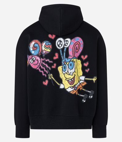 Saco Boxy en Algodón con Felpa Estampa de Bob Esponja 8