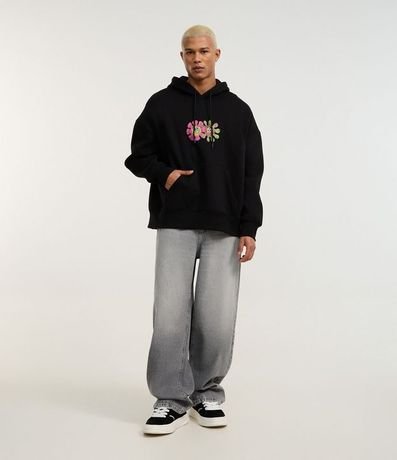 Saco Boxy en Algodón con Felpa Estampa de Bob Esponja 2