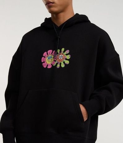 Saco Boxy en Algodón con Felpa Estampa de Bob Esponja 3