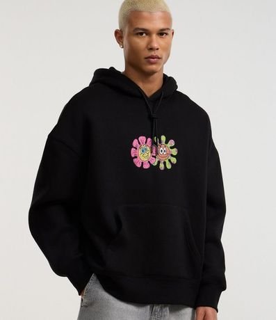 Saco Boxy en Algodón con Felpa Estampa de Bob Esponja 5