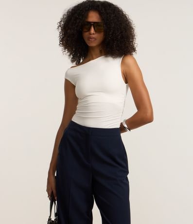 Pantalón Recto en Sastrería con Bolsillo Cuchillo 4