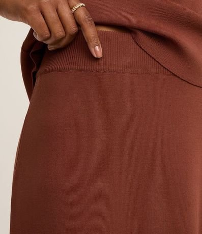 Pollera Evasê New Midi en Punto con Cintura Elástica 4