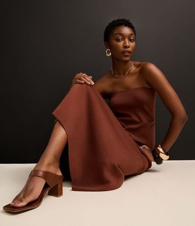 Pollera Evasê New Midi en Punto con Cintura Elástica 5