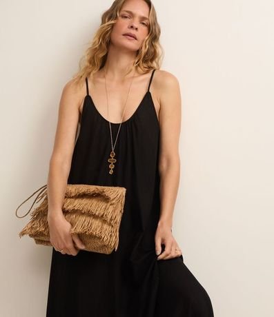 Vestido Midi en Viscolino con Breteles Finos 5