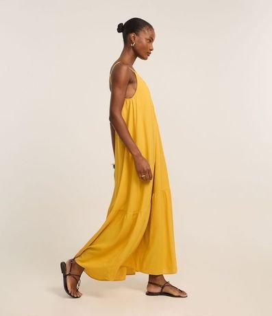 Vestido Midi en Viscolino con Breteles Finos 5