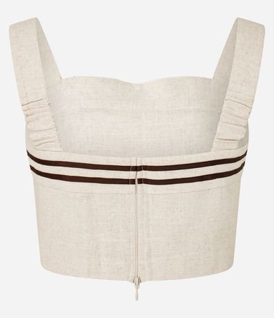 Blusa Cropped con Detalle de Rayas y Breteles Anchos 8