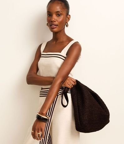 Blusa Cropped con Detalle de Rayas y Breteles Anchos 5