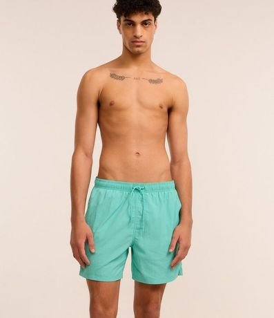 Bermuda Básica en Microfibra con Cintura Elástica y Cordón