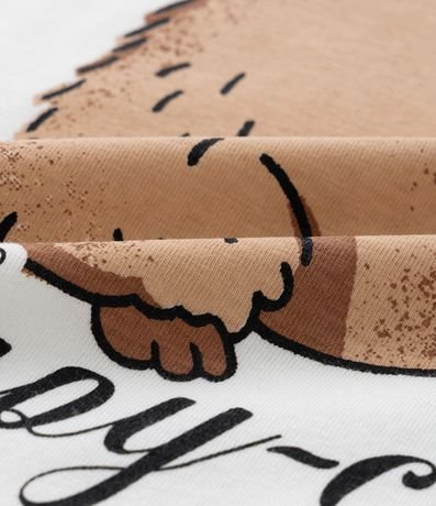 Remera Infantil con Estampa Carpincho Capyccino - Talle 5 a 14 años 3