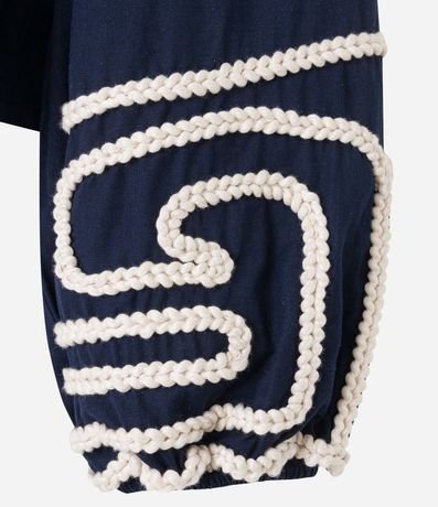 Blusa Corta Hombro a Hombro con Bordado en Cuerda 7