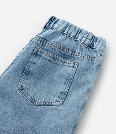 Bermuda Recta Infantil en Jeans con Cintura Elástica - Talle 5 a 14 años 4