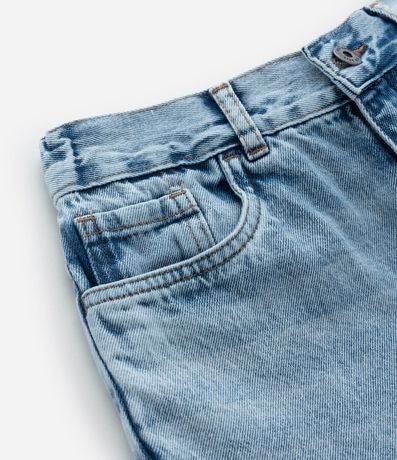 Bermuda Recta Infantil en Jeans con Cintura Elástica - Talle 5 a 14 años 5