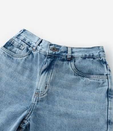 Bermuda Recta Infantil en Jeans con Cintura Elástica - Talle 5 a 14 años 6