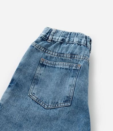 Bermuda Recta Infantil en Jeans con Cintura Elástica - Talle 5 a 14 años 3