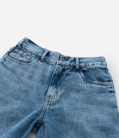 Bermuda Recta Infantil en Jeans con Cintura Elástica - Talle 5 a 14 años 5