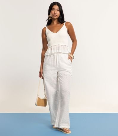 Blusa en Punto con Breteles  y Volados 5