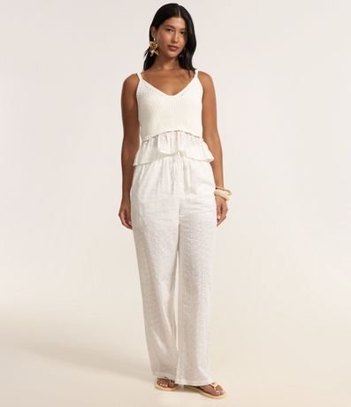 Blusa en Punto con Breteles  y Volados 2