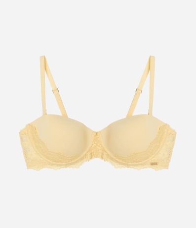 Soutien Sin breteles en Microfibra con Encaje 6