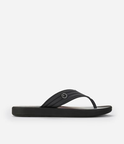 Ojota de Tiras Largas con Texturas Pespontas y Estampa 3