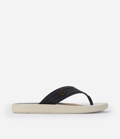 Ojota de Tiras Largas con Texturas Pespontas y Estampa 3