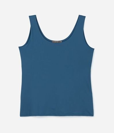 Blusa Musculosa en Poliamida con Breteles Anchos Curve & Plus Size 5
