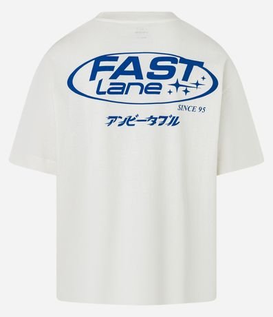 Remera Oversizdd en Algodón con Estampa Lettering Unbeatable 5