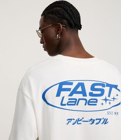 Remera Oversizdd en Algodón con Estampa Lettering Unbeatable 3