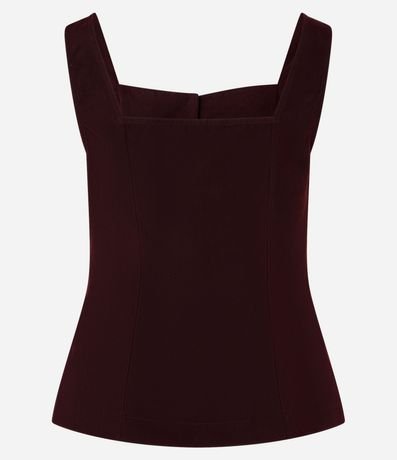 Blusa Chaleco en Cupro con Botones Delanteros 7