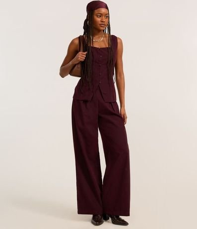 Blusa Chaleco en Cupro con Botones Delanteros 2