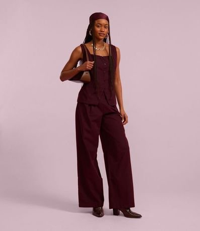 Pantalón Pantalona en Cupro con Pliegues 5