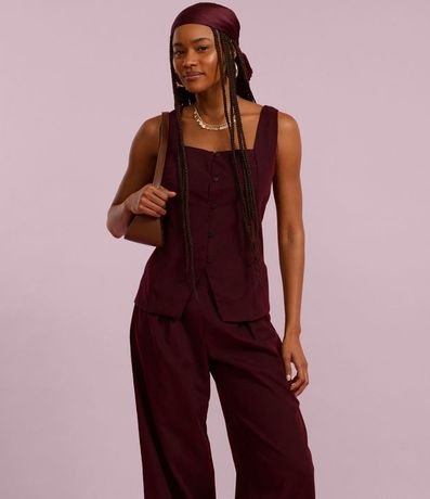 Pantalón Pantalona en Cupro con Pliegues 6