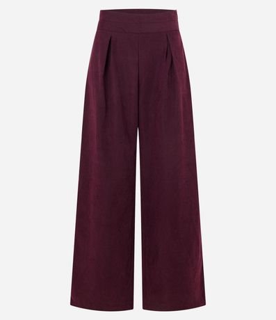 Pantalón Pantalona en Cupro con Pliegues 7