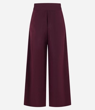 Pantalón Pantalona en Cupro con Pliegues 9